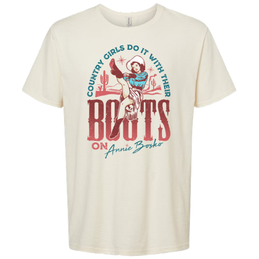 Annie Bosko Natural Boots Tee