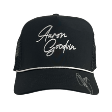 Load image into Gallery viewer, Aaron Goodvin SIGNED Black Rope Hat
