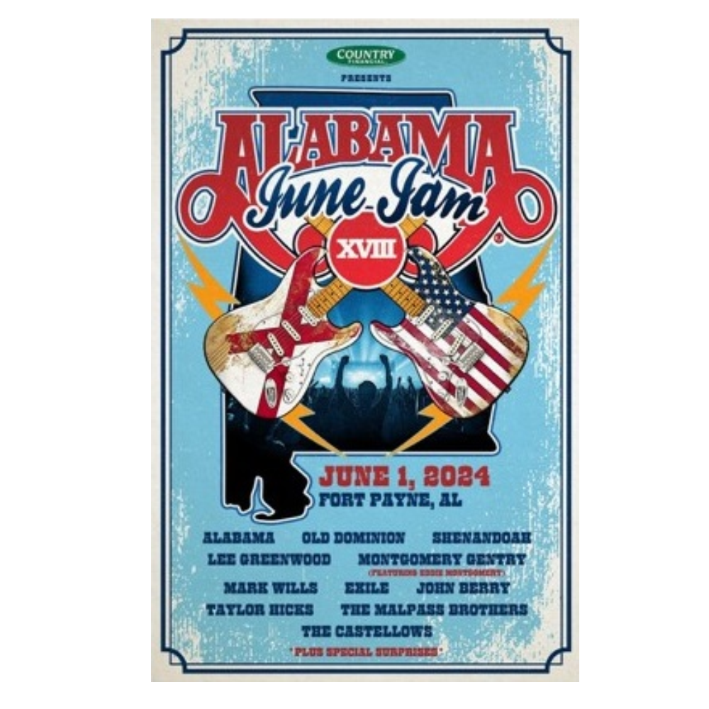 Alabama 2024 June Jam Poster Richards and Southern