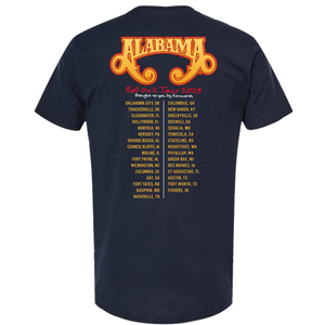 Alabama Navy Roll On 2 Tour Tee