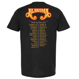 Alabama Black Roll On 2 Tour Tee