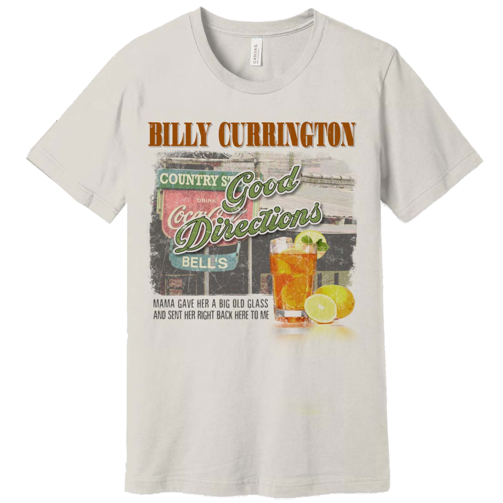 Billy Currington White Smoke Good Directions Tee