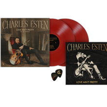 Load image into Gallery viewer, Charles Esten Limited Edition Autographed Red Vinyl Bundle - Love Ain&#39;t Pretty
