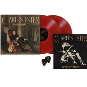 Charles Esten Limited Edition Autographed Red Vinyl Bundle - Love Ain't Pretty