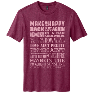 Charles Esten Raspberry Fleck Song Title Tee