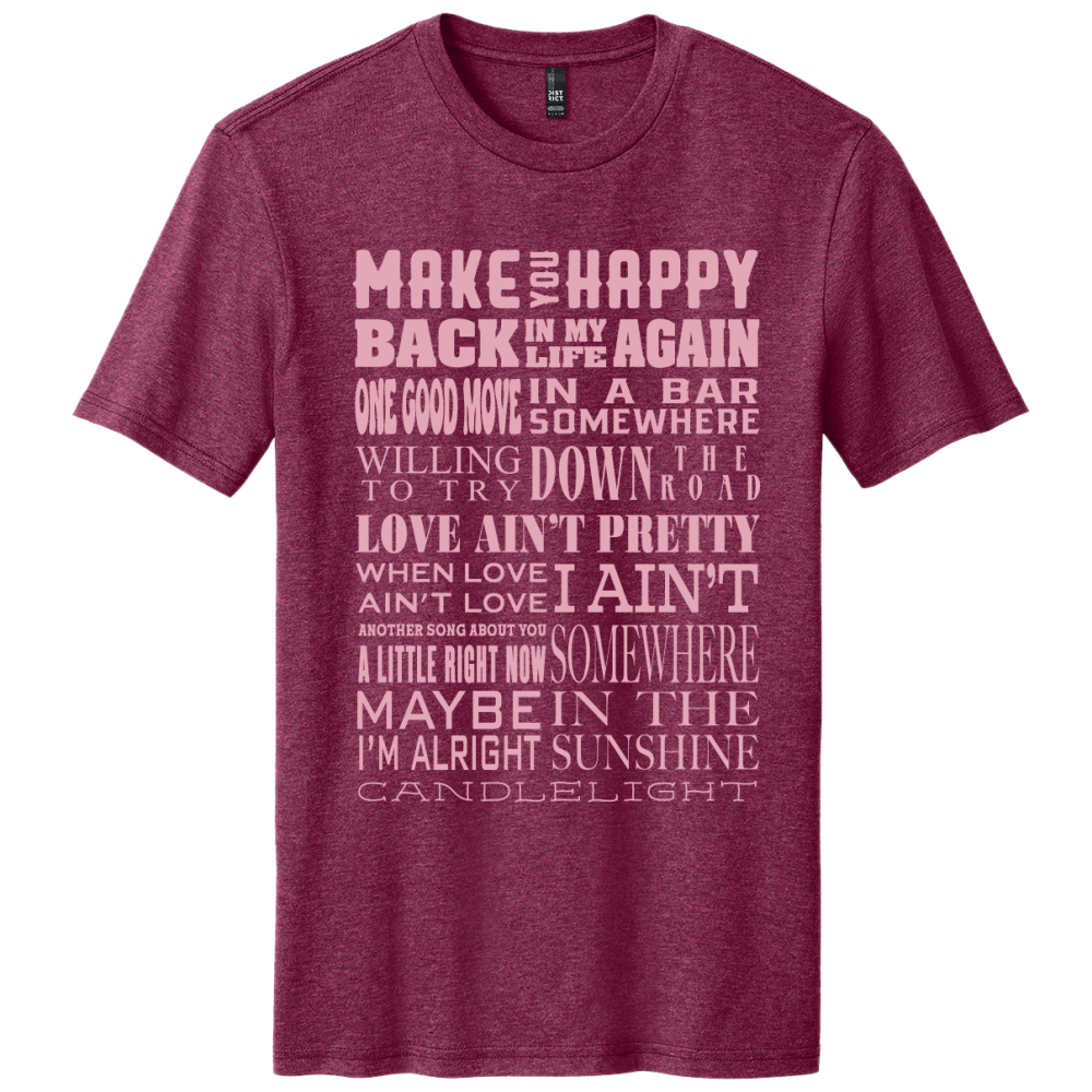 Charles Esten Raspberry Fleck Song Title Tee