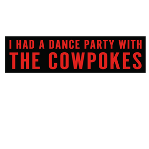 The Cowpokes Dance Party Bumper Sticker