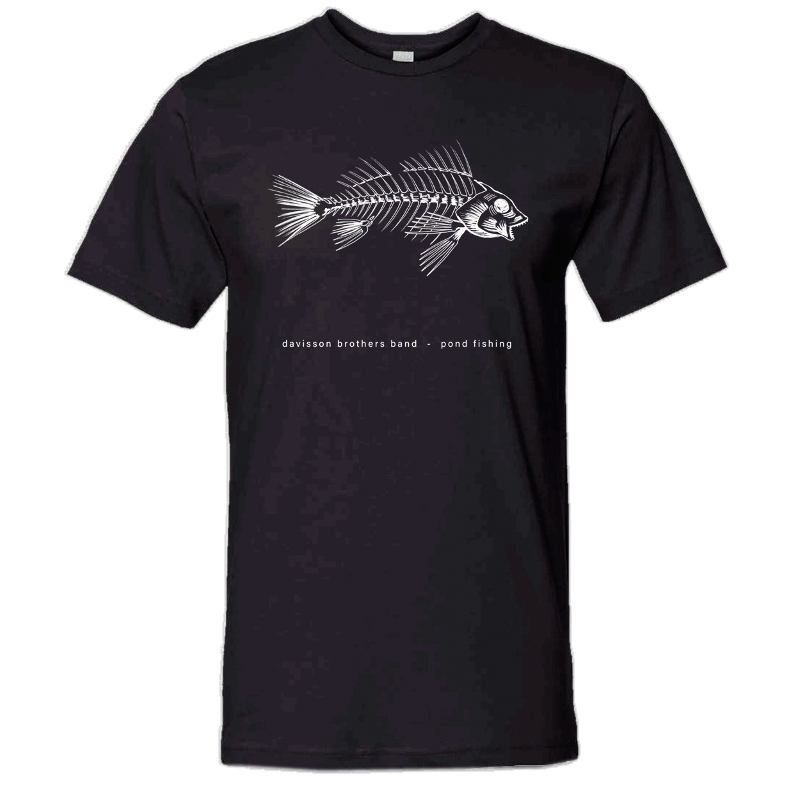 Davisson Brothers Pond Fishing Black Tee