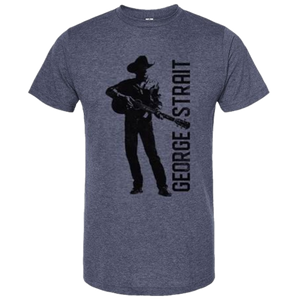 George Strait 2024 Heather Denim Silhouette Tee