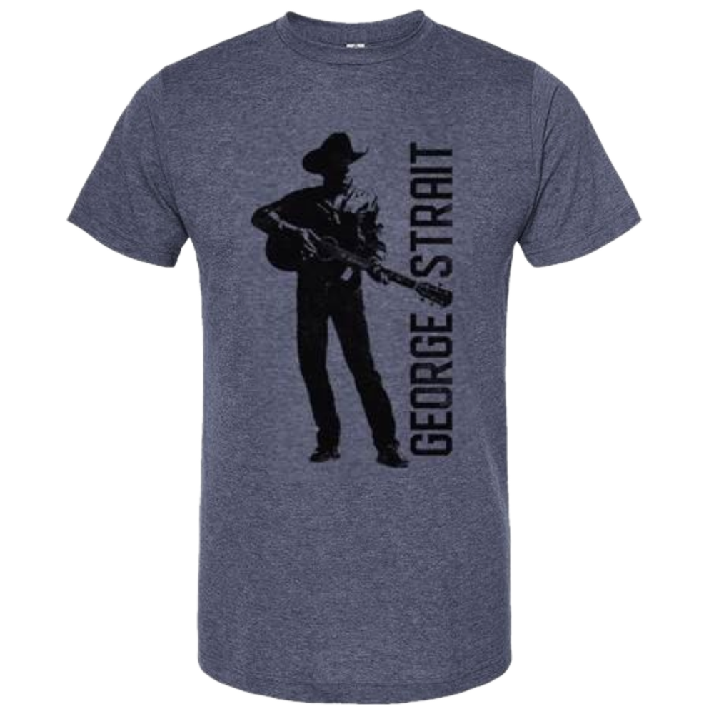 George Strait 2024 Heather Denim Silhouette Tee