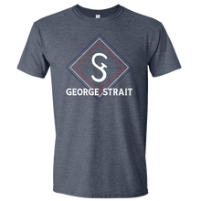 Load image into Gallery viewer, George Strait Heather Navy Diamond Logo Tee
