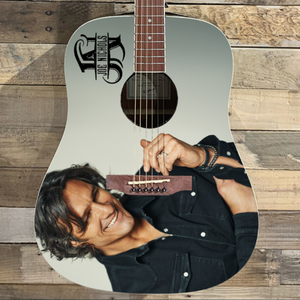 Joe Nichols Signed and Personalized Guitar- Black Shirt