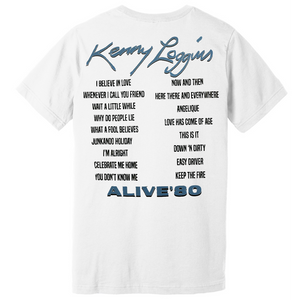 Kenny Loggins White "Alive" Tee