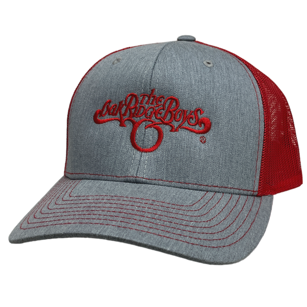 Oak Ridge Boys Heather Grey and Red Ballcap – Richards and Southern