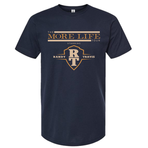 Randy Travis Navy More Life Tour Tee