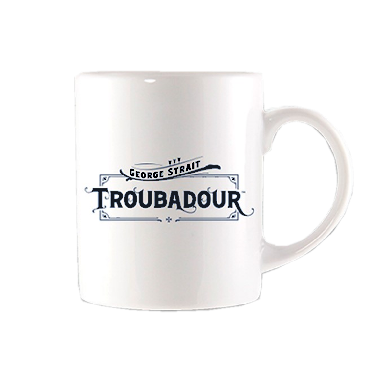 George Strait Troubadour Black Logo Coffee Mug