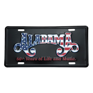 Alabama 50 Years of Life and Music License Plate