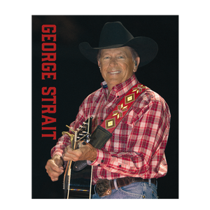 George Strait 8x10- Red Plaid Shirt