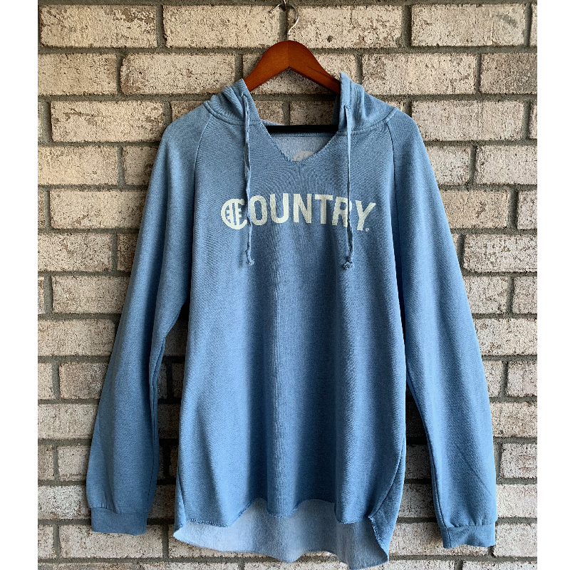 Hashtag Country Ladies Surf Country Misty Blue Hoodie Richards